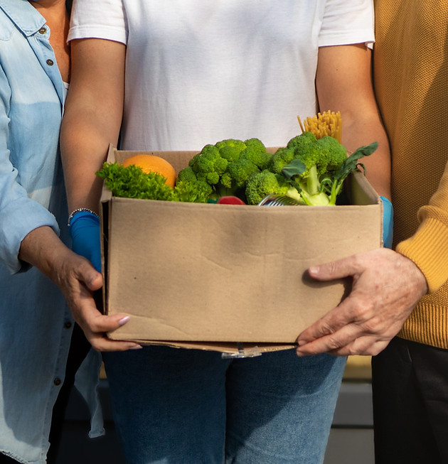 Holding a Vegetable Box