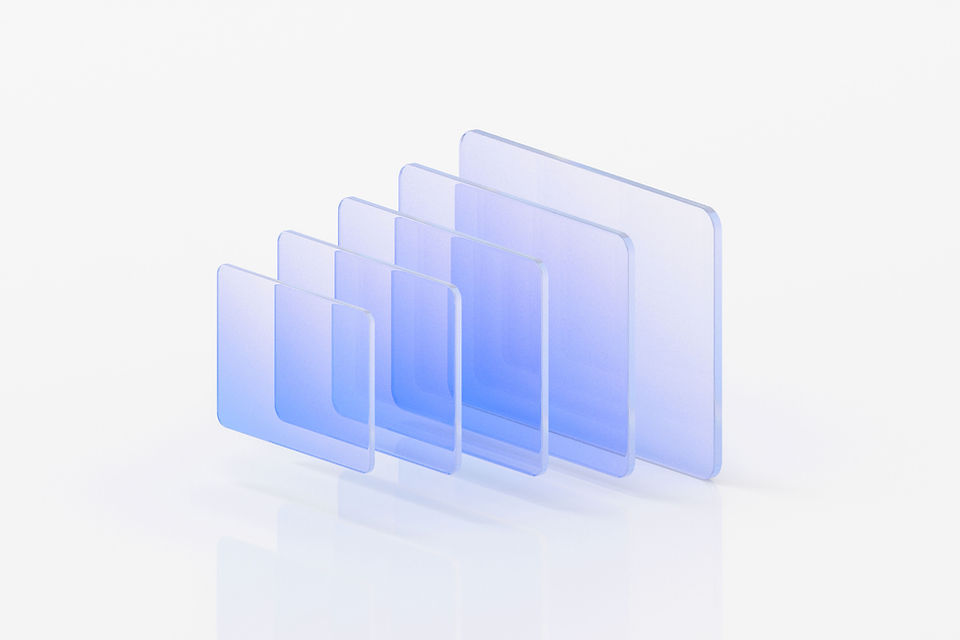 Transparent Gradient Panels