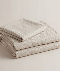 Draps en lin pliés