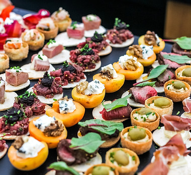 Colorful Appetizers Display