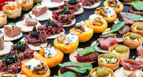 Colorful Appetizers Display
