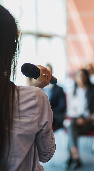 Speaker Facing Audience