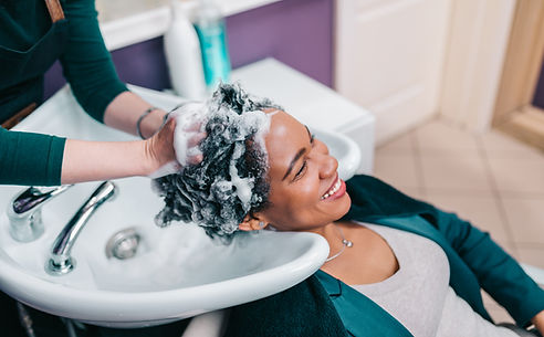 Washing Hair in Salon