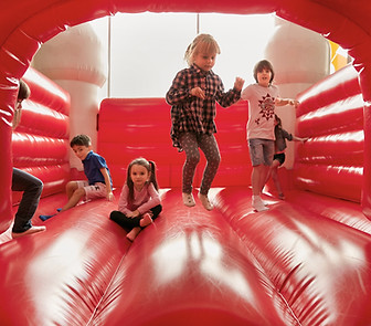 Kids On Bouncy Castle