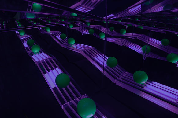 Reflective Green Spheres