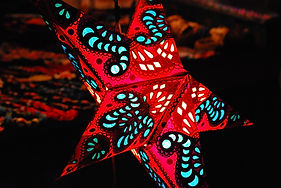 Decoração estrela vermelha