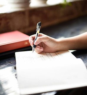 Handwriting On Notebook