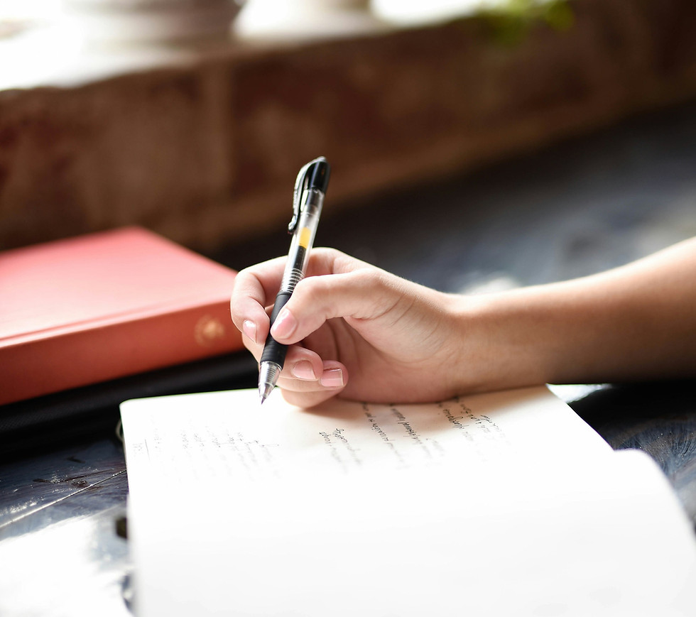 Handwriting On Notebook