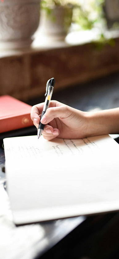 Handwriting On Notebook