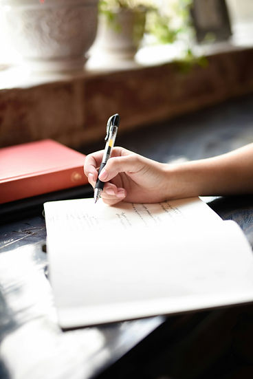 Handwriting On Notebook