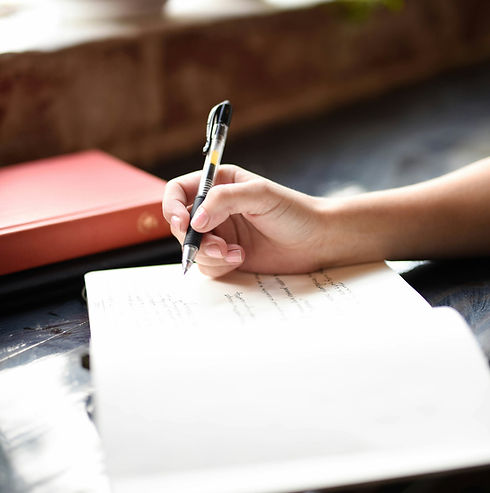 Handwriting On Notebook