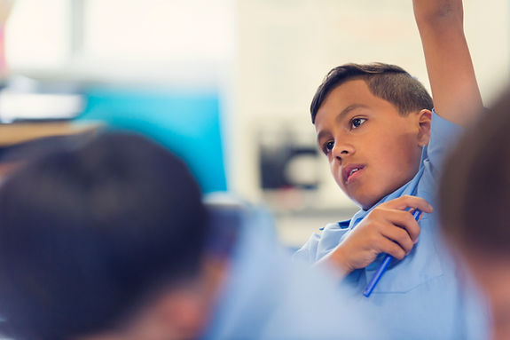 Student Raising Hand
