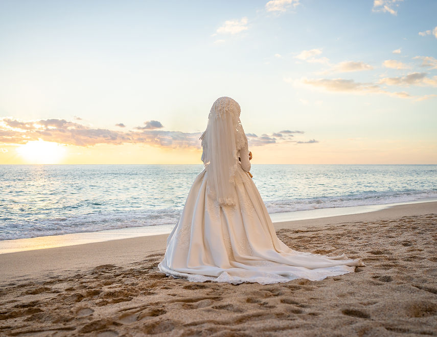 Bride on the Beach