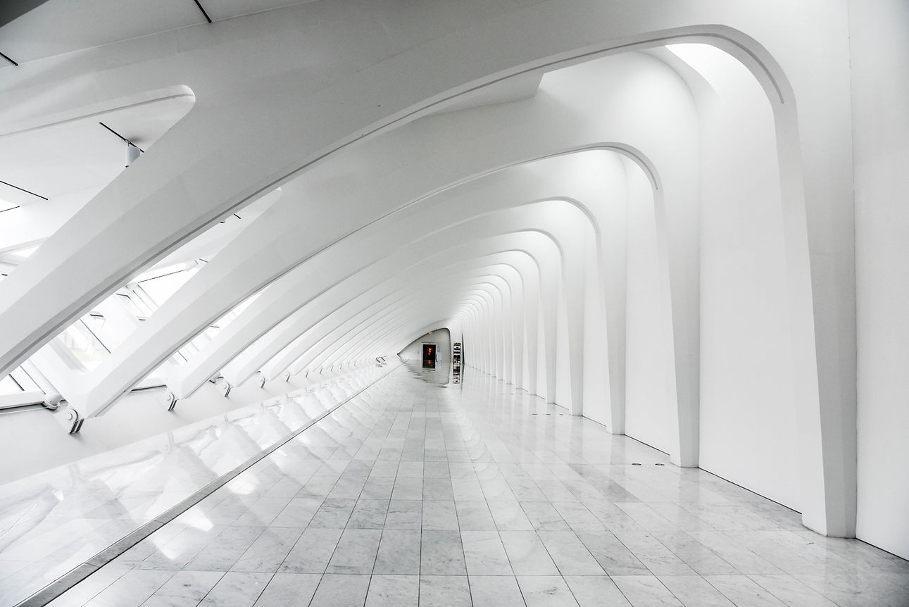 Modern White Hallway