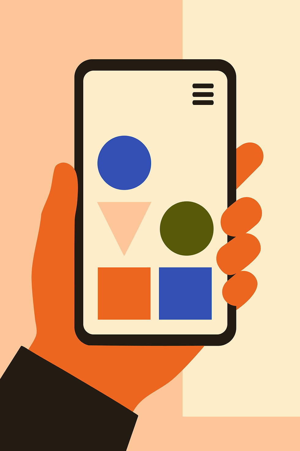 Hand Holding Smartphone