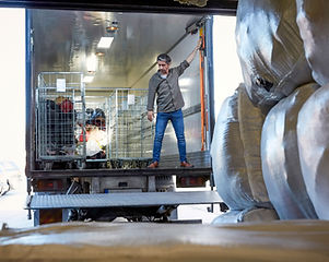 Chargement d'un camion