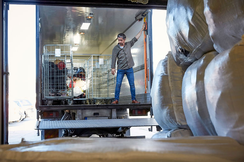 Chargement d'un camion