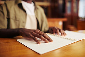 Reading Braille Book