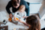 Family Preparing Breakfast