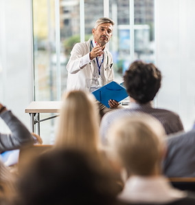 Doctor Teaching on Seminar