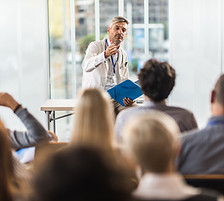 Doctor Teaching on Seminar