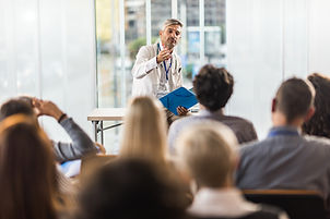 Doctor Teaching on Seminar