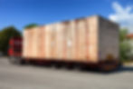 wooden crate on oversize load truck shipment; Shutterstock ID 153722693; PO: N/A; Job: RD