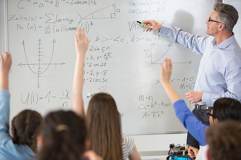 Teahcer at a Math Class