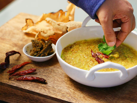 Kitchari Ayurvédico de Lentilhas e Arroz Basmati