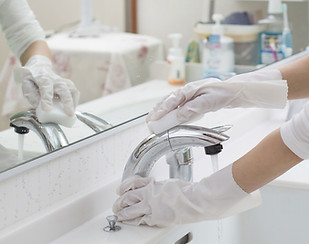 洗面台の掃除