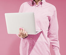 Person Holding Laptop