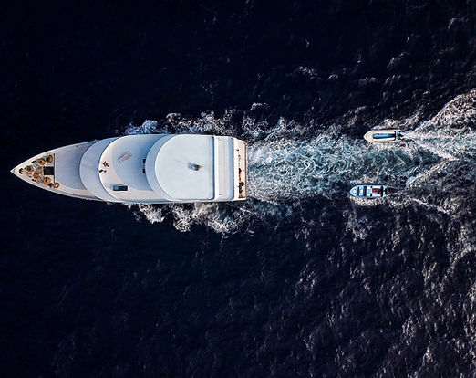 Yacht Aerial View