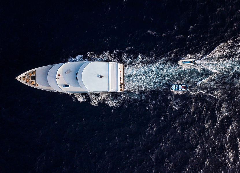 A Yacht at Sea