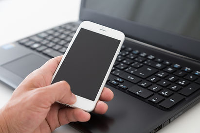 スマホとパソコン 白バック