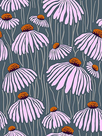 Motif de l'échinacée pourpre