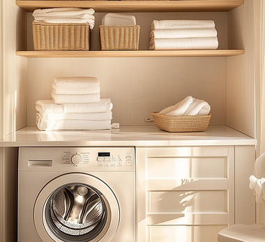 Bright Laundry Room