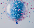 Blue Confetti Balloon