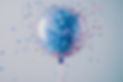 Blue Confetti Balloon
