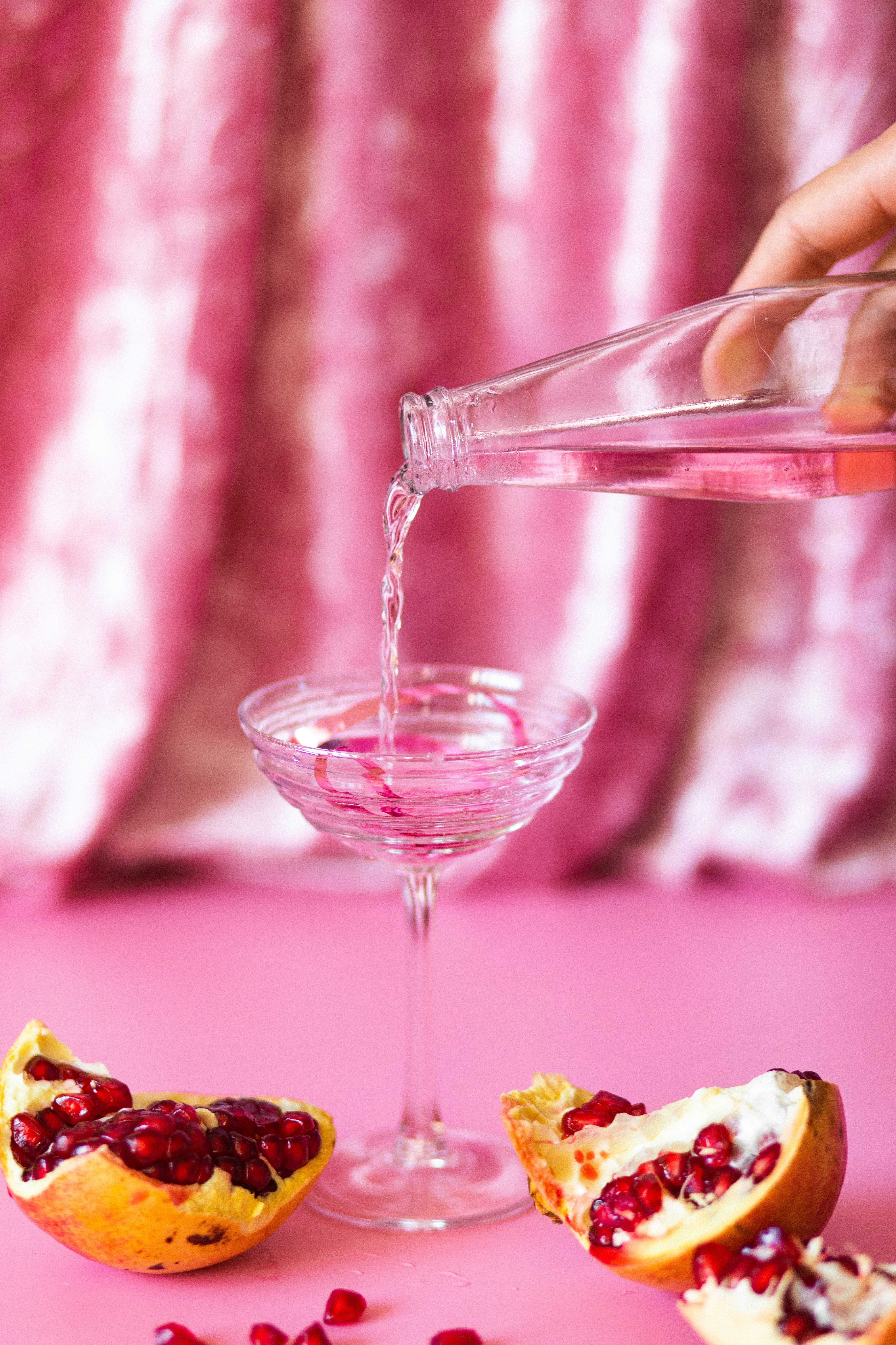 Pouring Pink Drink