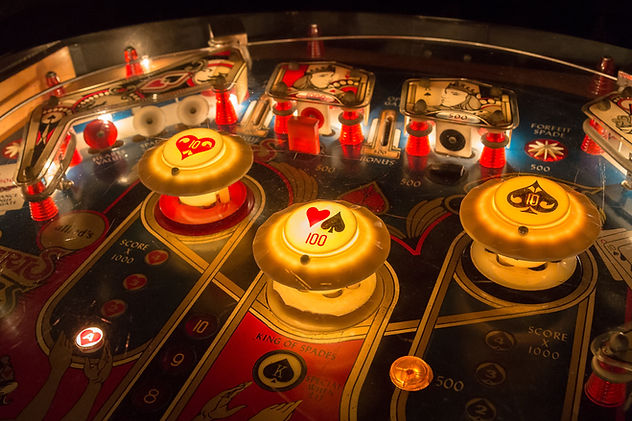 Pinball Machine Close-Up