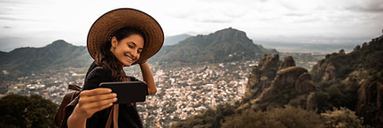 Selfie de viaje
