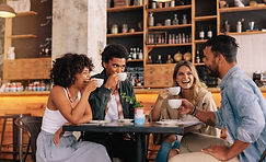 Friends celebrating dating