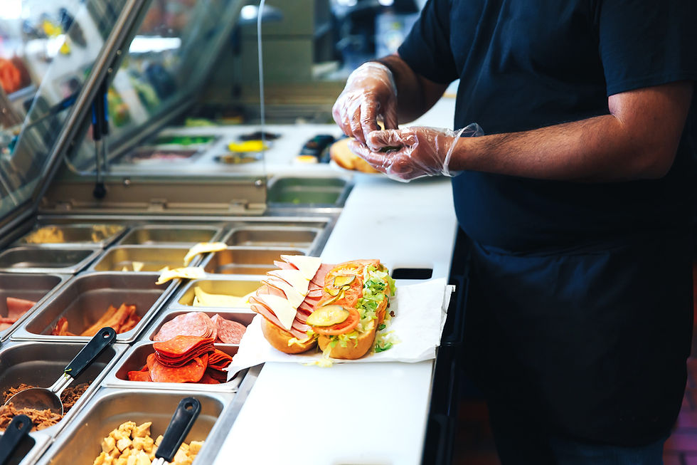 Preparación de sándwiches