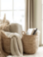 Уютная композиция из корзин