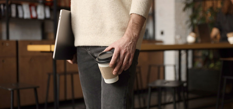 Man Holding Coffee