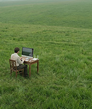 Man Working Outdoors