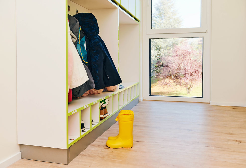 Garderobe in der Schule