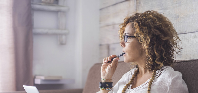 Therapist reflecting