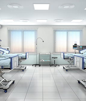 Sala de hospital vazia