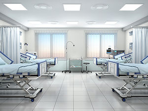 Empty hospital room